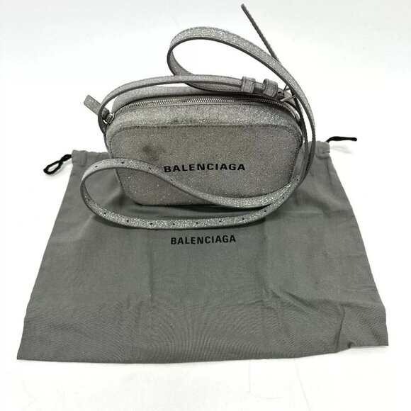 BALENCIAGA 552372 logo Everyday camera bag Bag XS size Shoulder Bag - Picture 1 of 14